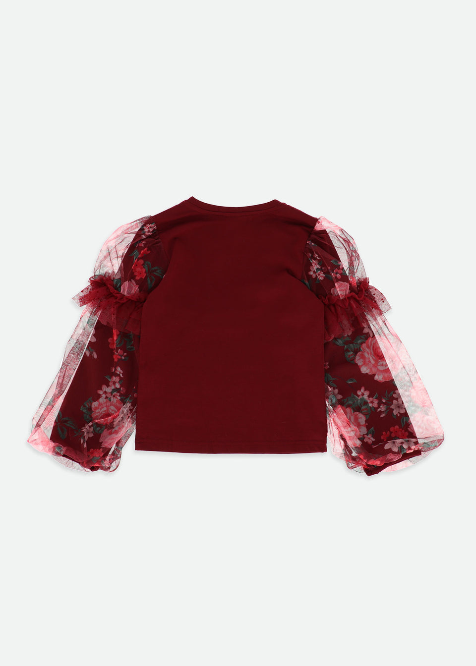 Lila Tulle Sleeve Top/Angels Face