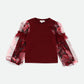 Lila Tulle Sleeve Top/Angels Face