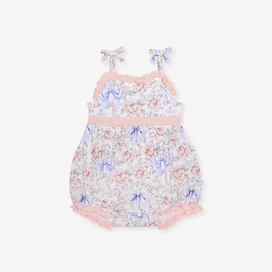 Agatha Bubble Romper/Posh Peanut