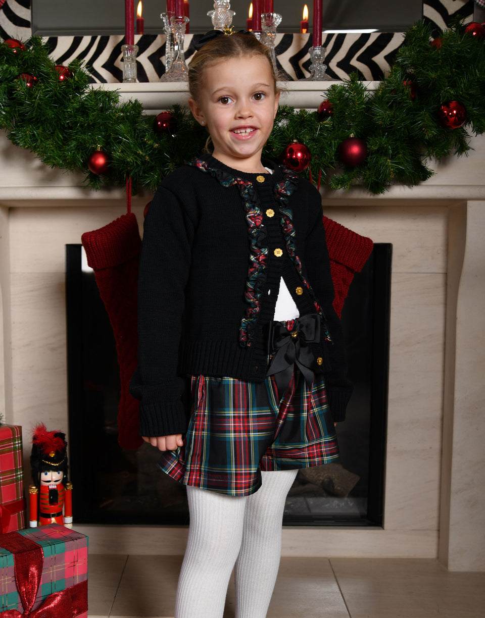 Ruthie Tartan Shorts/Angels Face