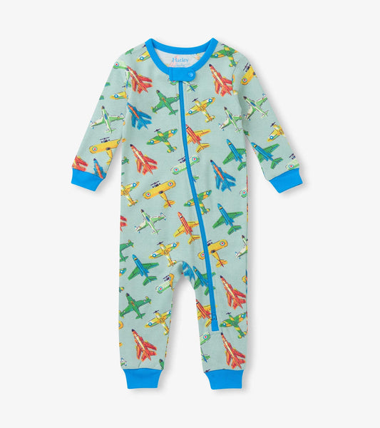 Vintage Aircrafts Cotton Sleeper/Hatley