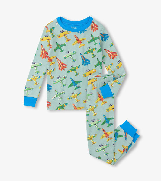 Vintage Aircrafts Pajama Set/Hatley