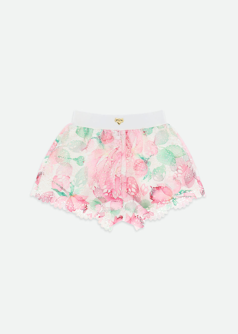 Sarah Mix Printed Lace Shorts/Angels Face