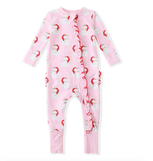 Pink Butterknit Santa Layette/Swoon Baby