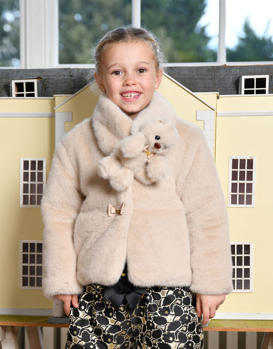 Ted Fur Scarf/Angels Face
