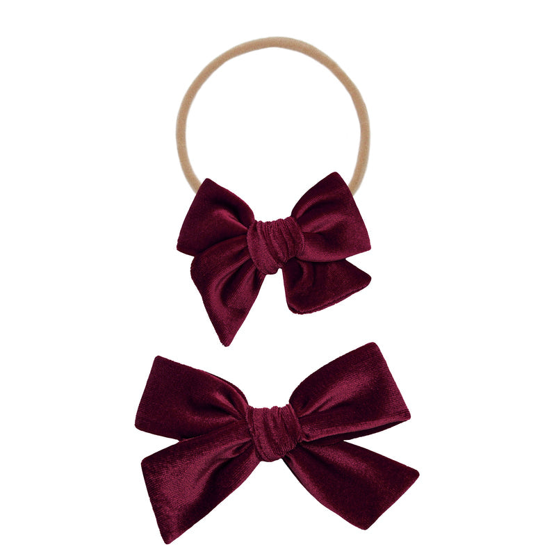 Velvet Wine Headband/Lou Lou