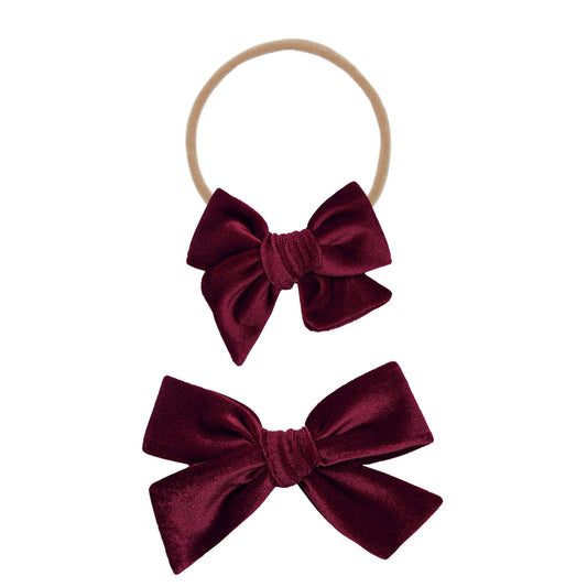 Velvet Wine Headband/Lou Lou