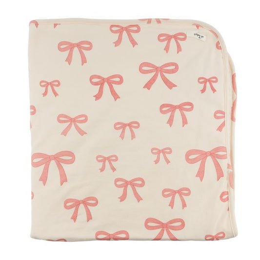 Pink Bow Blanket/Oh Baby