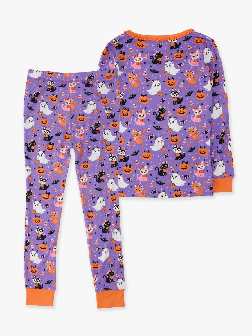 Boo-tiful Kittens Ruffle L/S PJ Set/Ruffle Butts