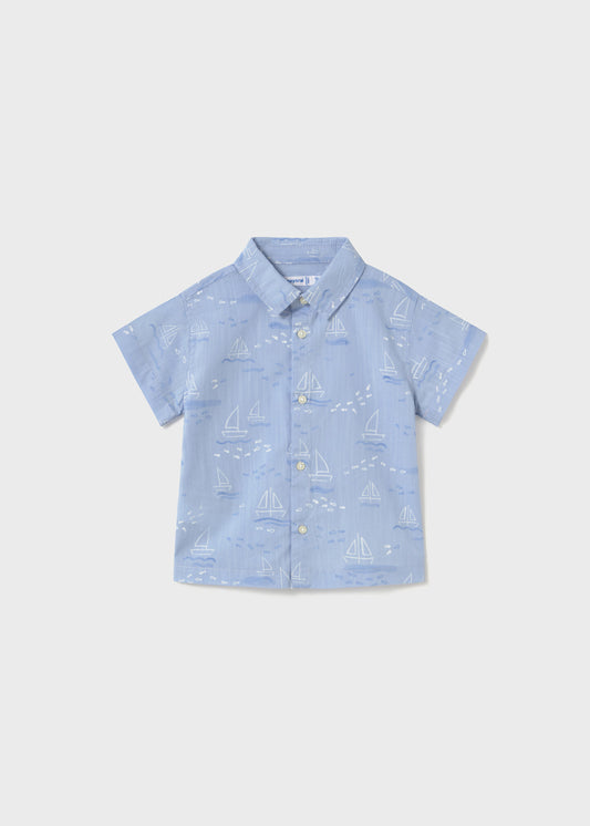 Sailboat Print Shirt/Mayoral