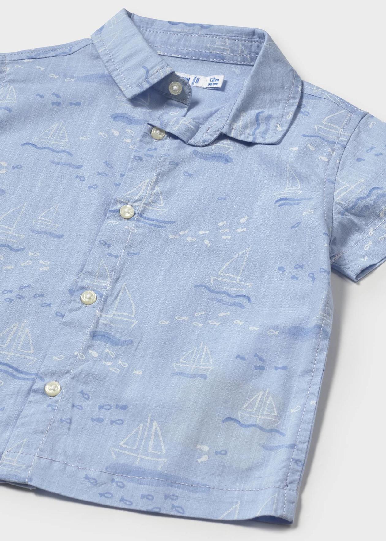 Sailboat Print Shirt/Mayoral