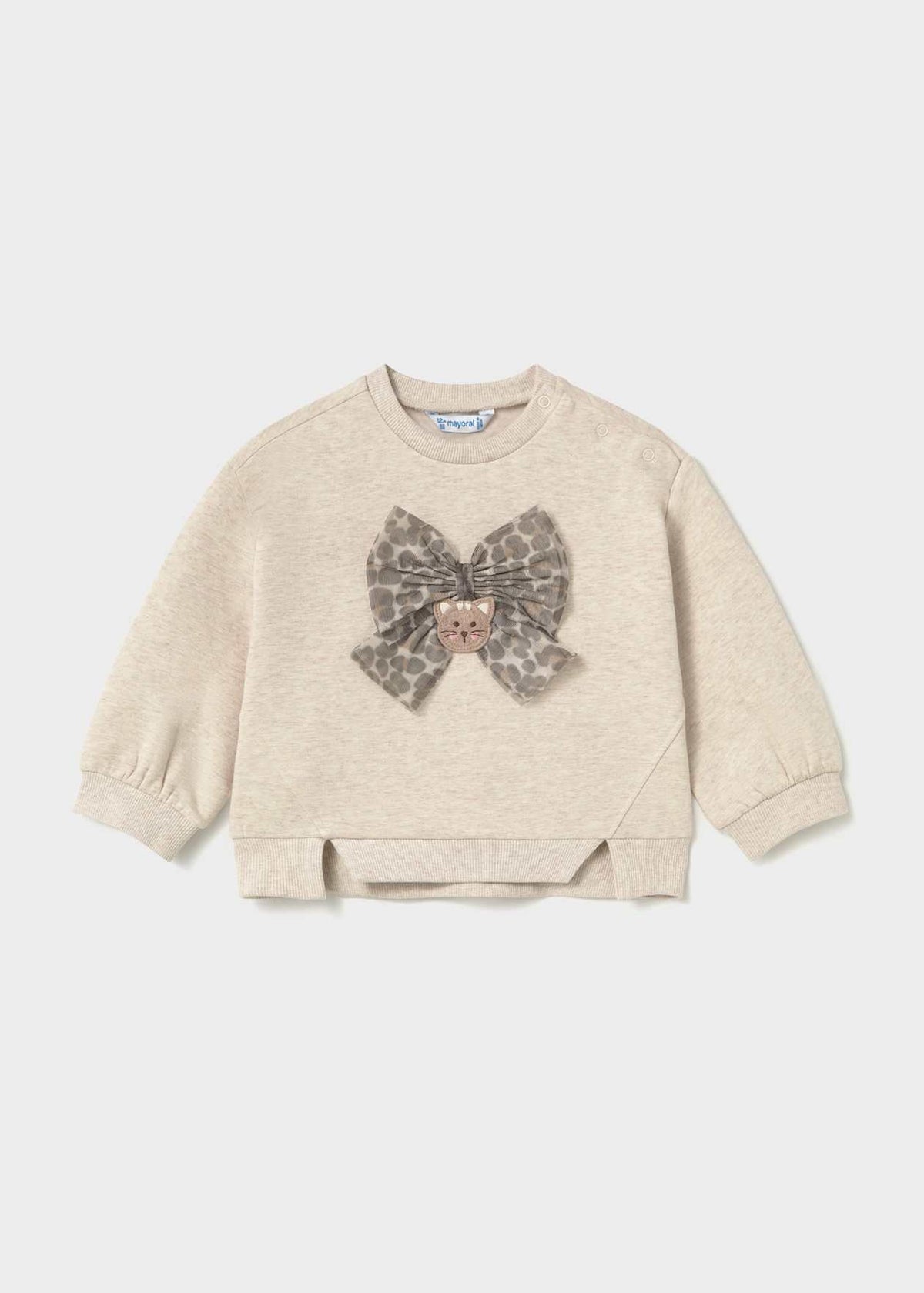 Leopard Bow Pullover/Mayoral