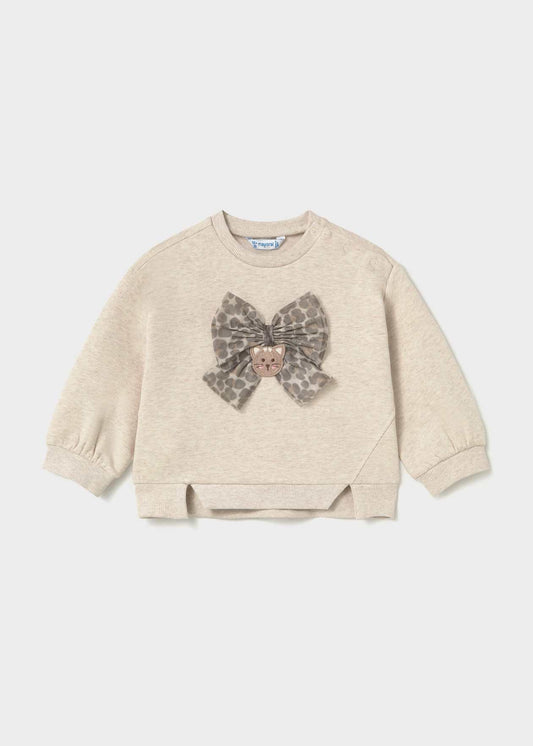 Leopard Bow Pullover/Mayoral