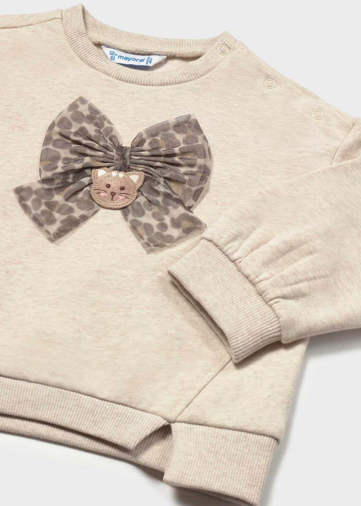Leopard Bow Pullover/Mayoral