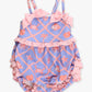 Tropical Trellis Bubble Swim Romper/Ruffle Butts