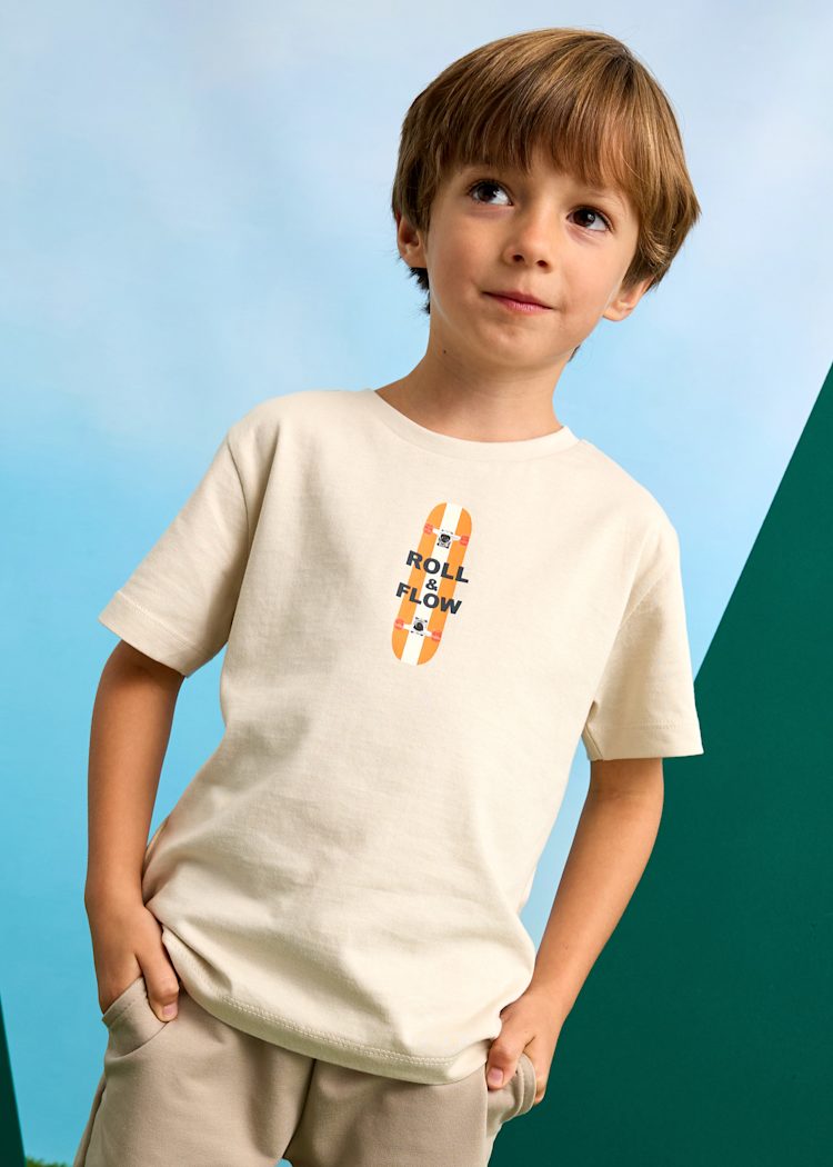 Skateboard Print T-Shirt/Mayoral