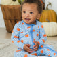 Pumpkin Patch Gingham Footie/Ruffle Butts
