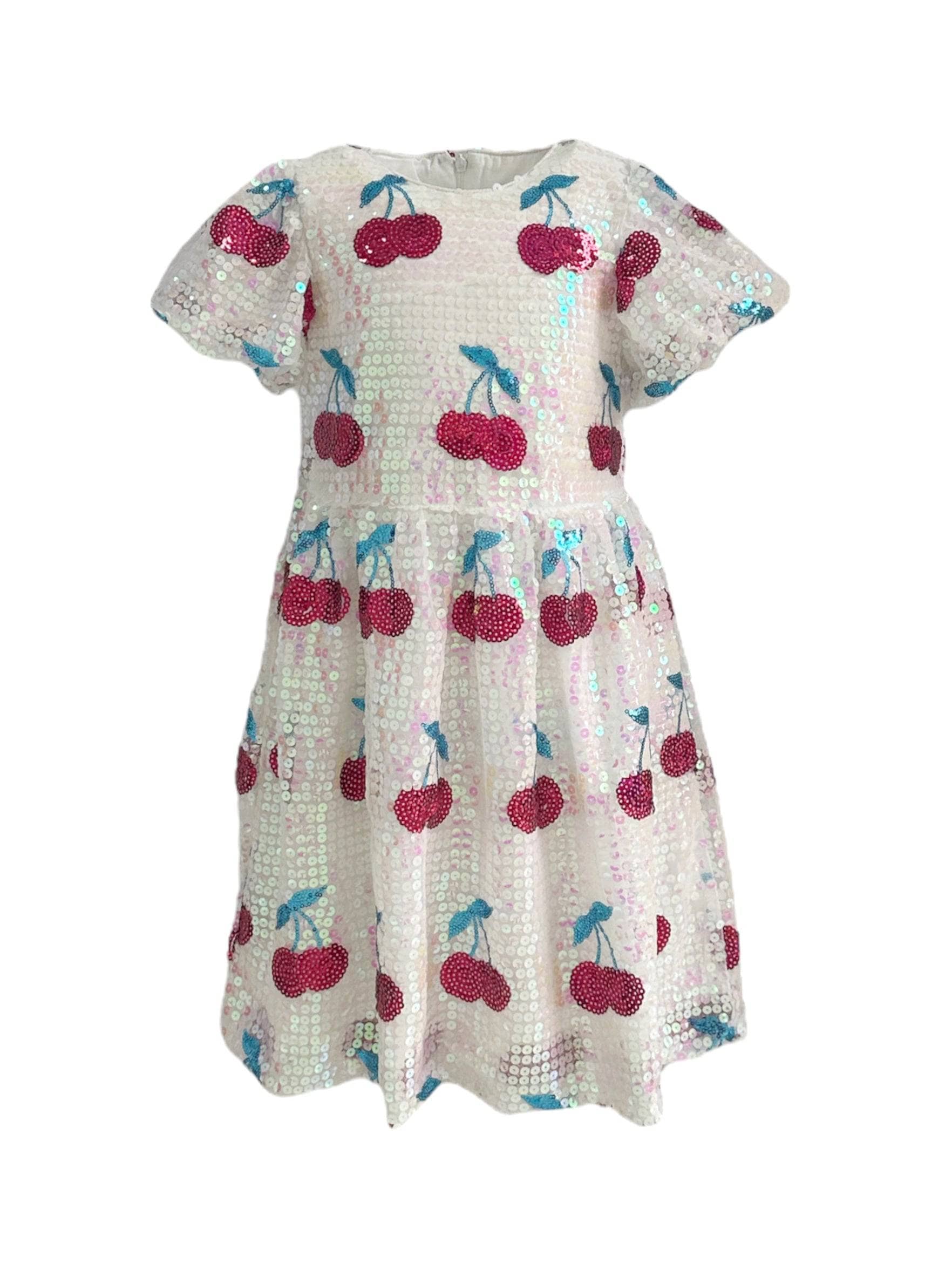 Cherry Sequin Dress/Lola and the Boys Shoe Strings Cherry Sequin Dress/Lola and the Boys Shoe Strings
