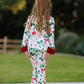Holiday Bow Print PJ Set/Rylee Faith Designs