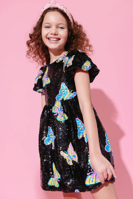 Butterfly Sequin Dress/Lola & the Boys