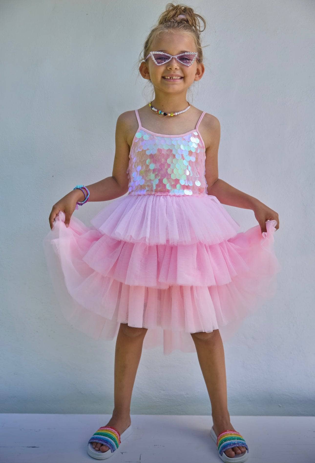 Rose Magic Paillette Dress/Lola & the Boys