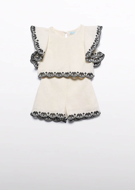 Embroidered Bermuda Set/Abel & Lula