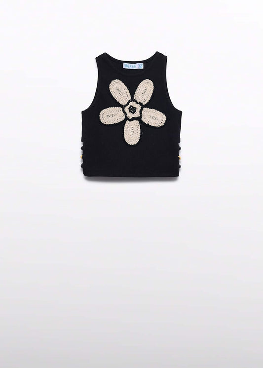 Floral Crochet Knit Top/Abel & Lula