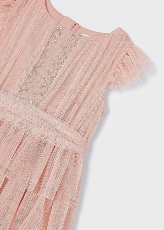 Pleated Tulle Dress/Mayoral