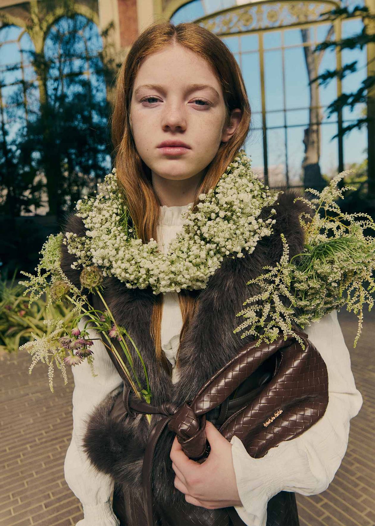 Faux-Fur Padded Vest/Abel & Lula