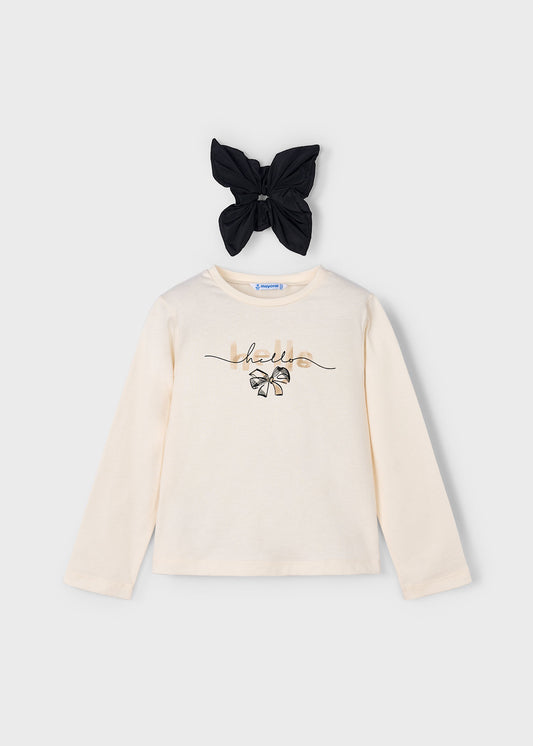 Girl Bow L/S T-Shirt 4008/Mayoral