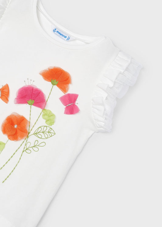 S/S Floral T-Shirt/Mayoral