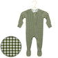 Forest Zipper Footie/Lou Lou