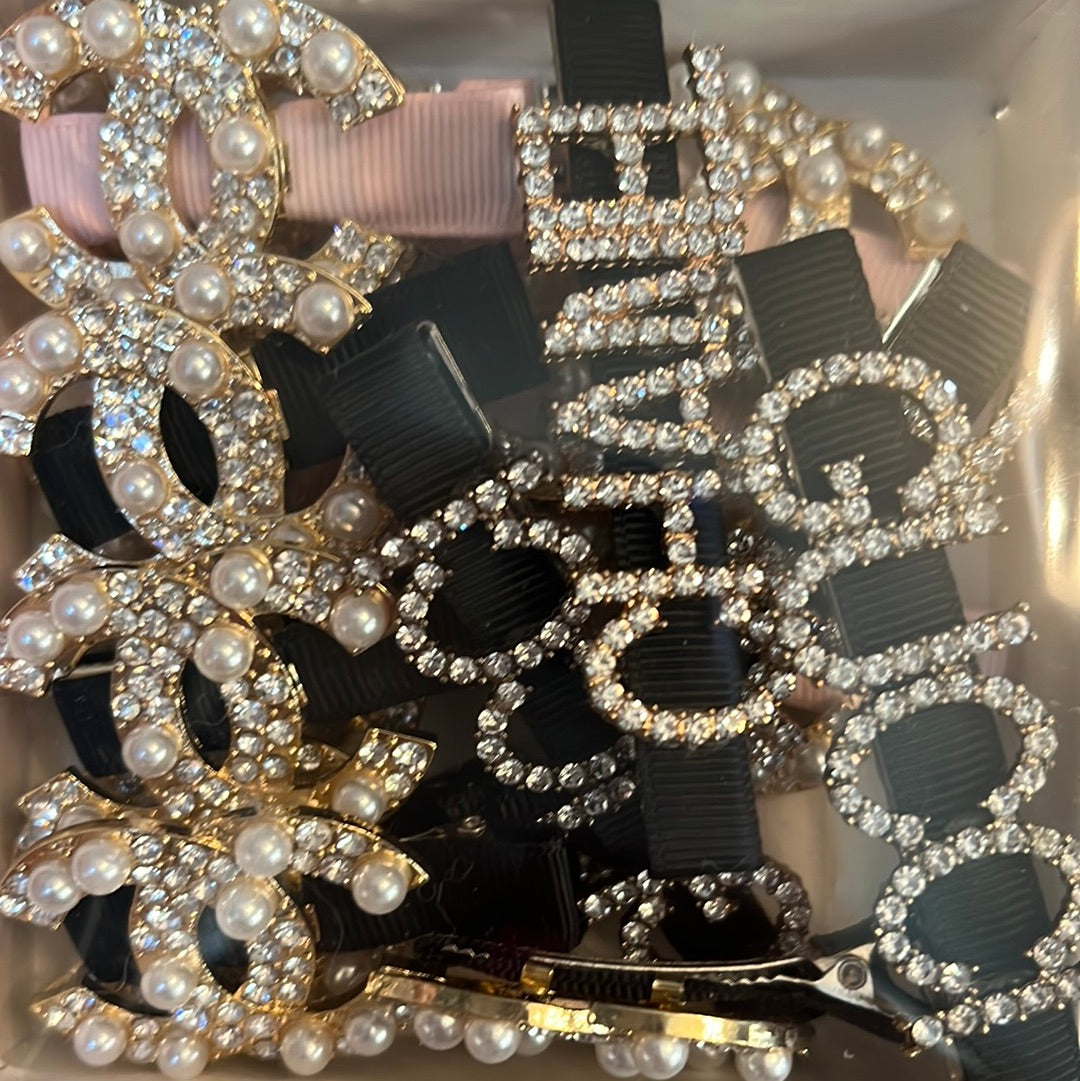Designer Rhinestone clips