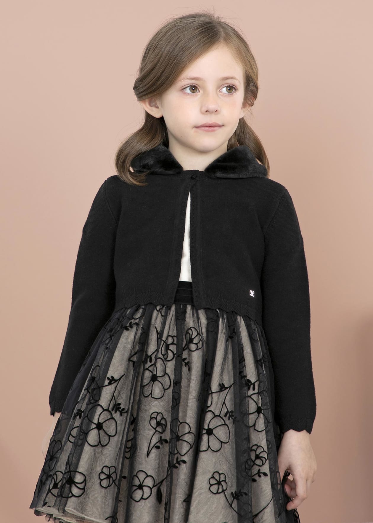 Fur Collar Cardigan/Abel & Lula