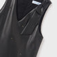 Faux Leather Pinafore/Abel & Lula
