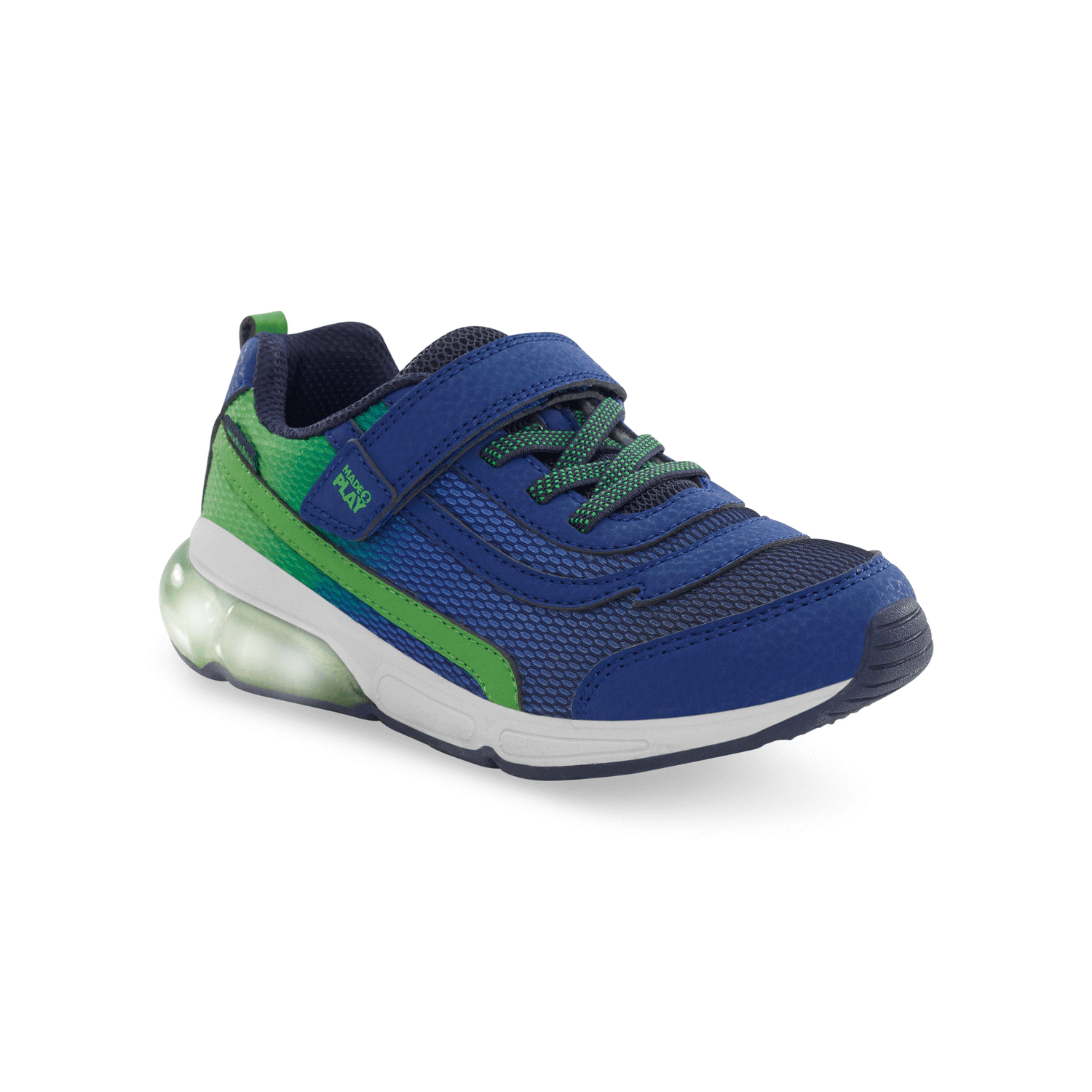 Little Boy Stride Rite M2P Lighted Phantom in Blue/Green - Lucky Shoes Little Boy Stride Rite M2P Lighted Phantom in Blue/Green - Lucky Shoes