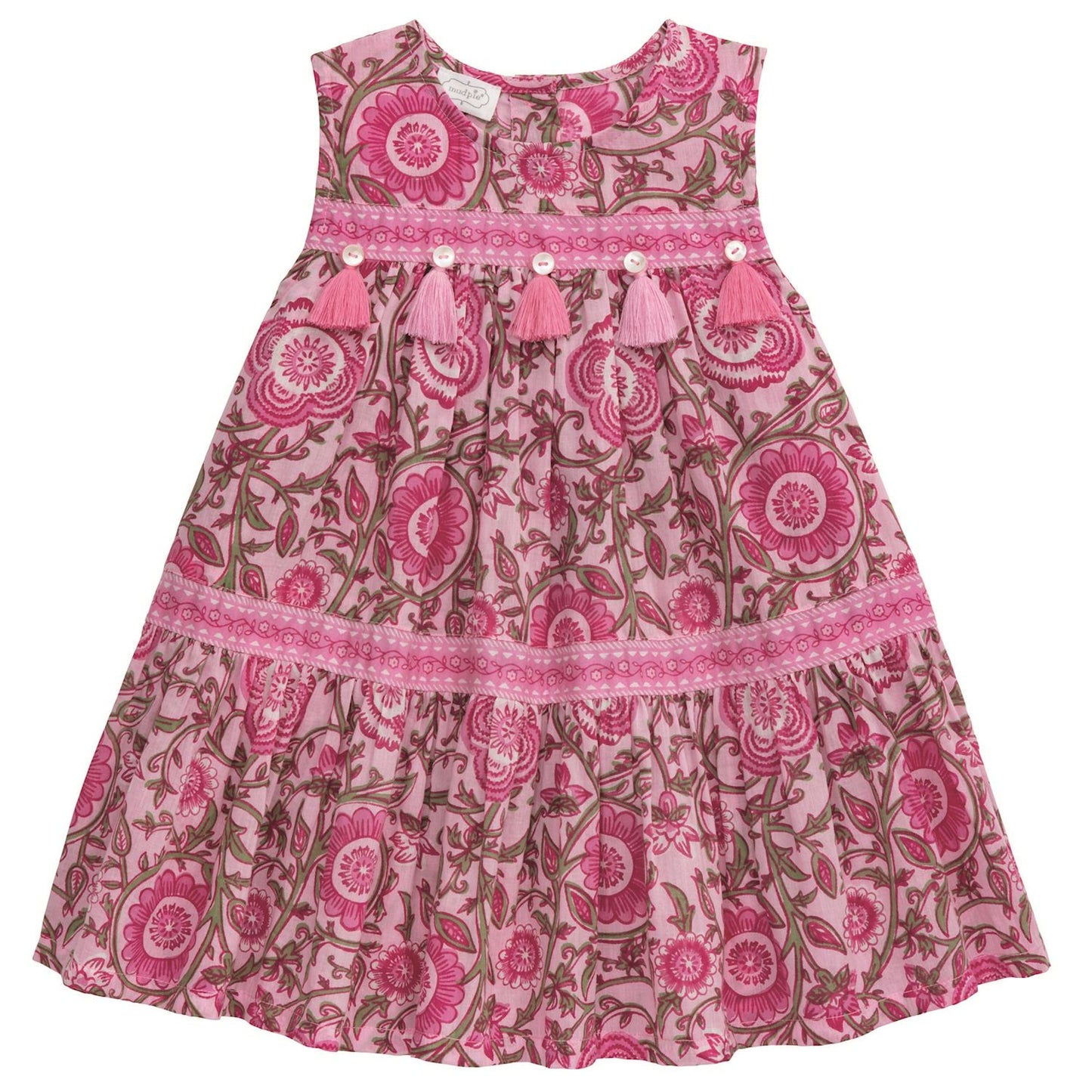 Floral Print Tier Dress/Mud Pie