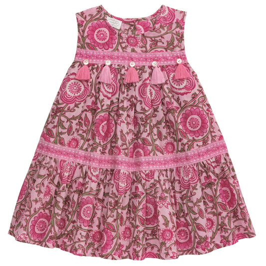 Floral Print Tier Dress/Mud Pie