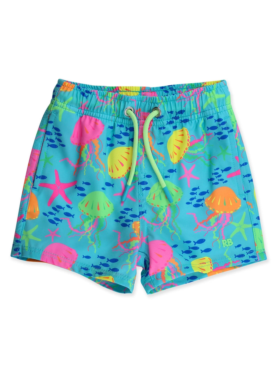 Neon Jelly Time Swim Trunk/Ruffle Butts