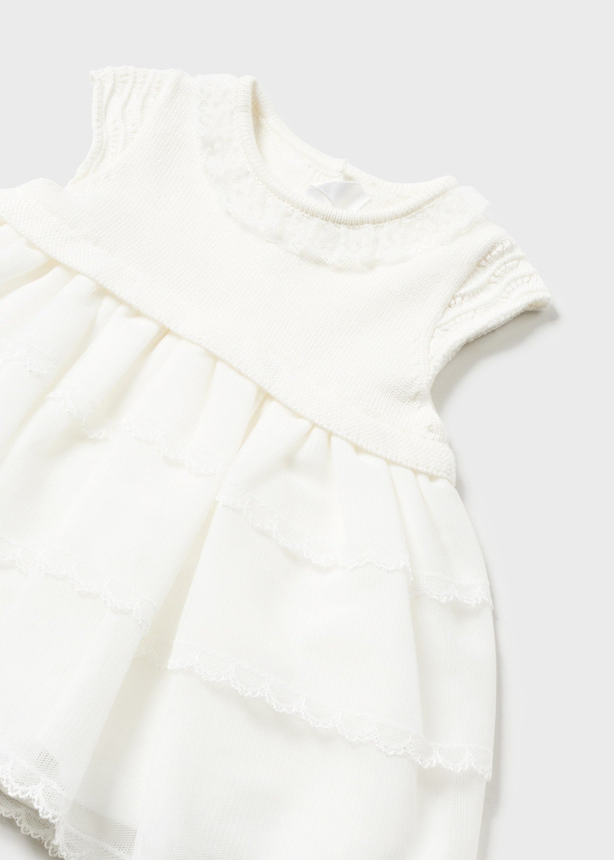 Knit Tulle Dress/Mayoral Shoe Strings Knit Tulle Dress/Mayoral Shoe Strings