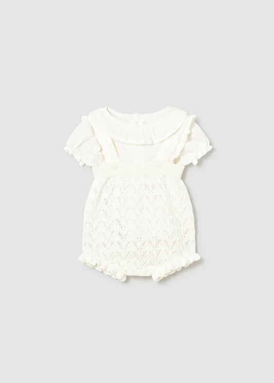 Girl Knit Dungaree Set/Mayoral