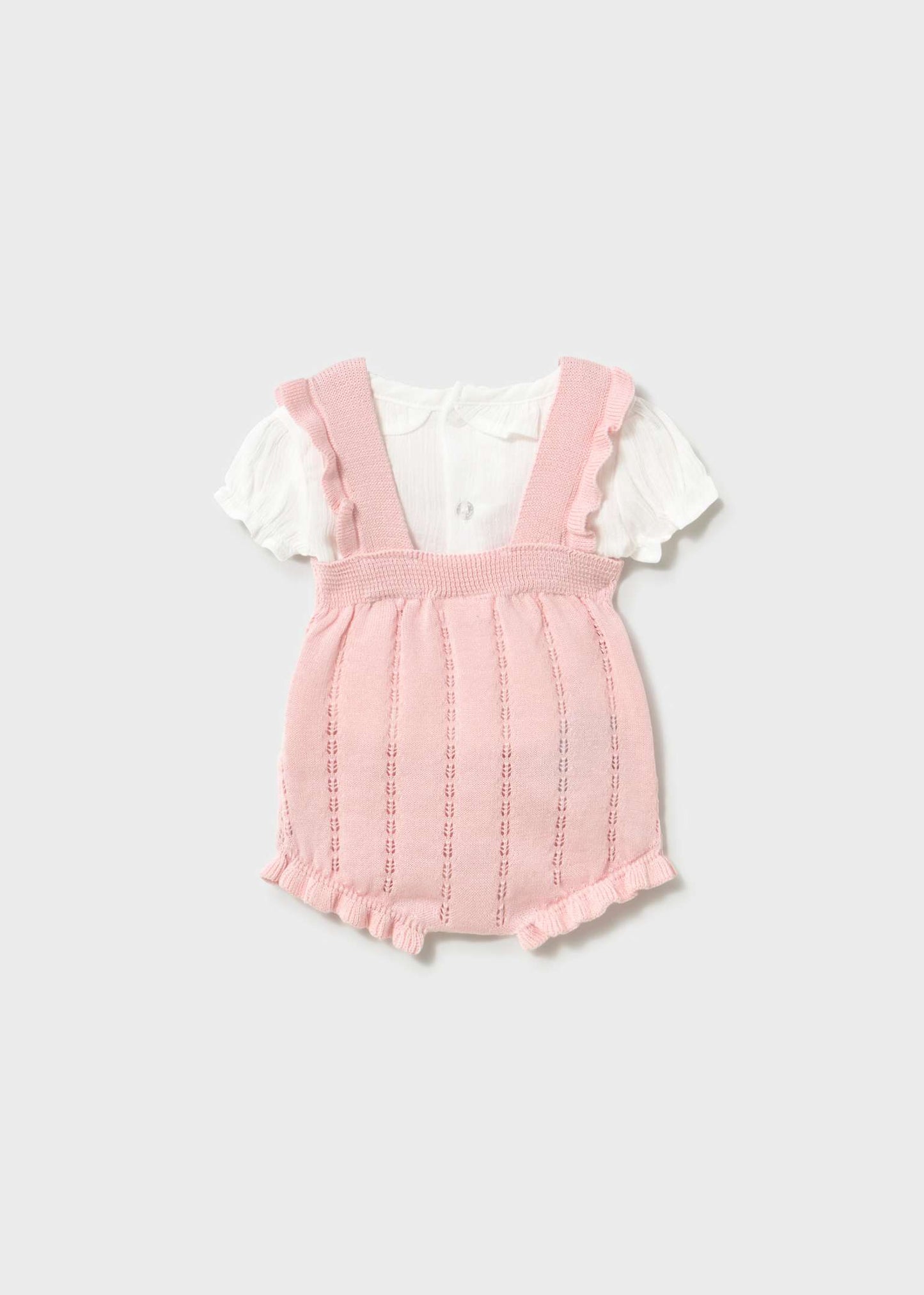 Knit Dungaree & Blouse Set/Mayoral