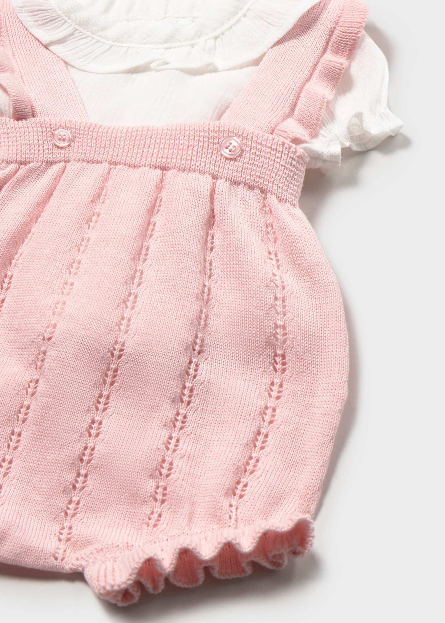 Knit Dungaree & Blouse Set/Mayoral