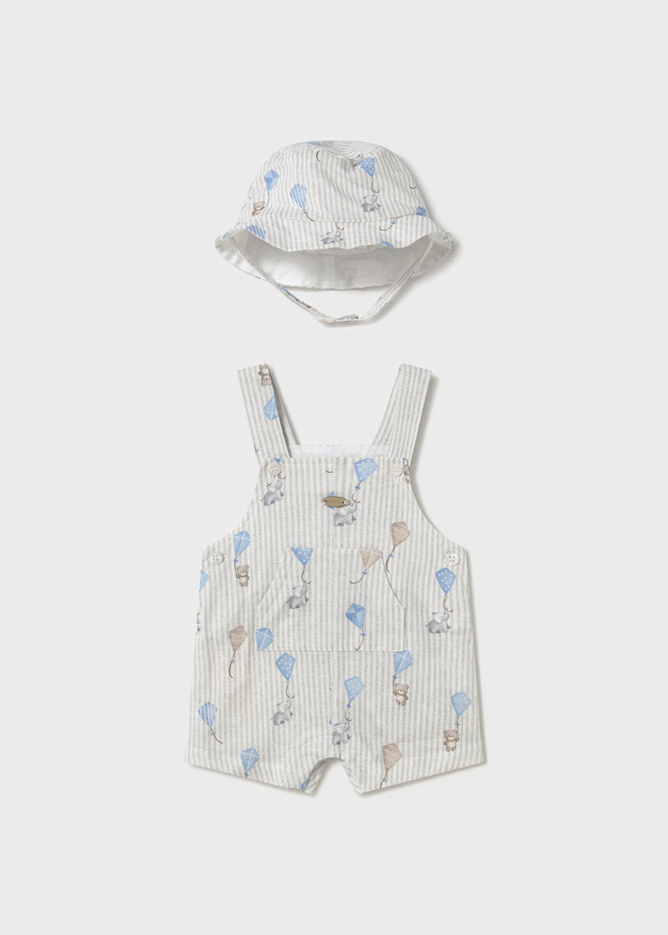 Printed Overalls w/ Hat/Mayoral