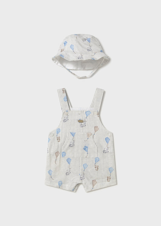 Printed Overalls w/ Hat/Mayoral
