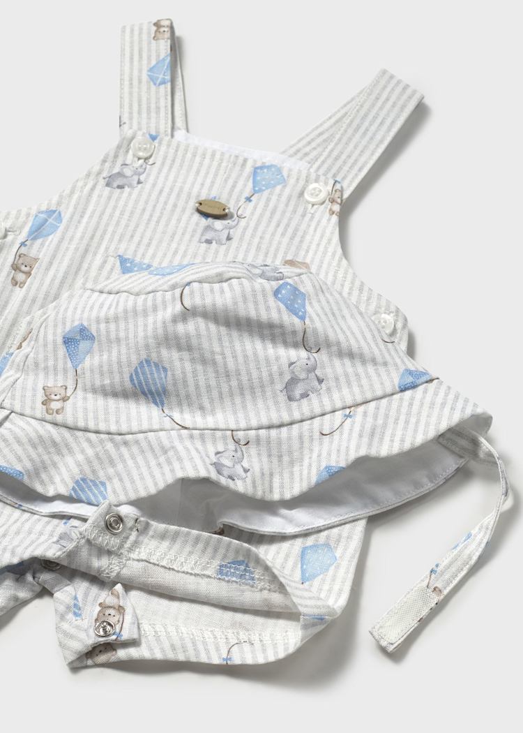 Printed Overalls w/ Hat/Mayoral