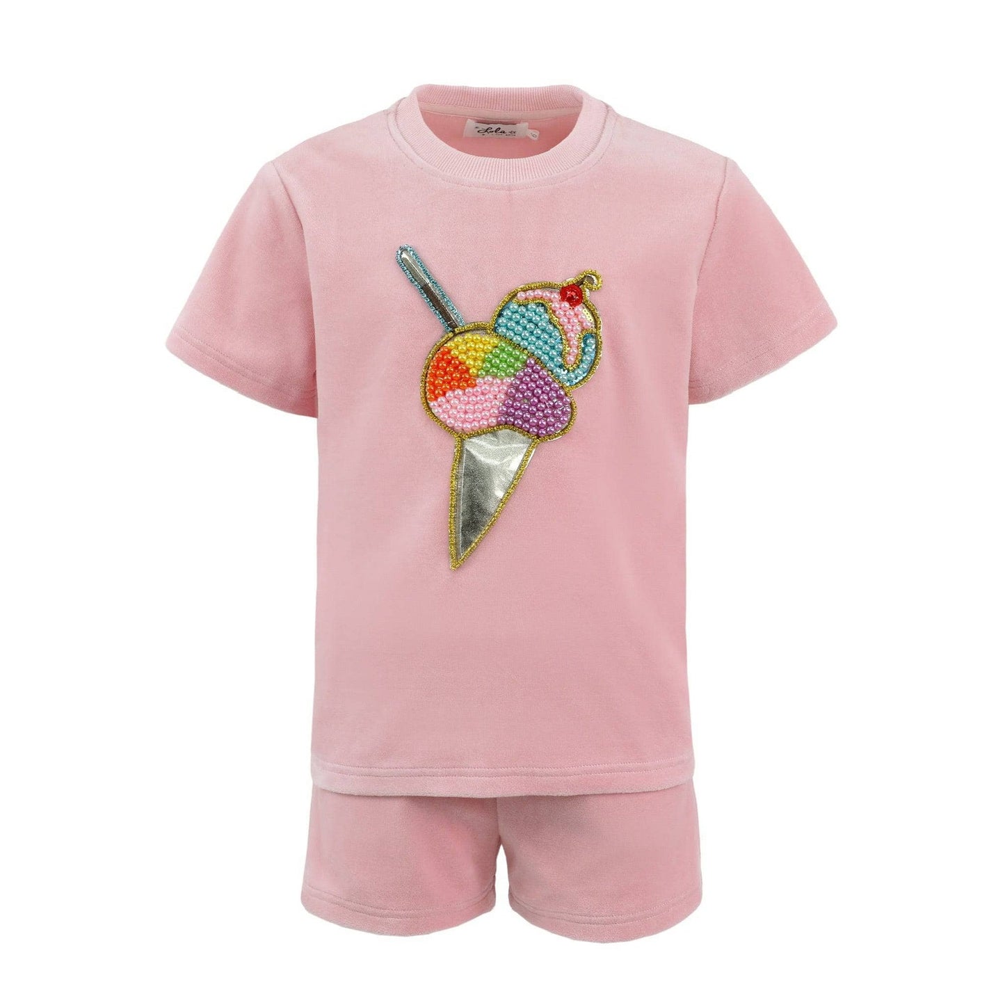 Velour Ice Cream Short Set/Lola & the Boys