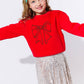 Shimmer Bow Sweatshirt/Lola & the Boys