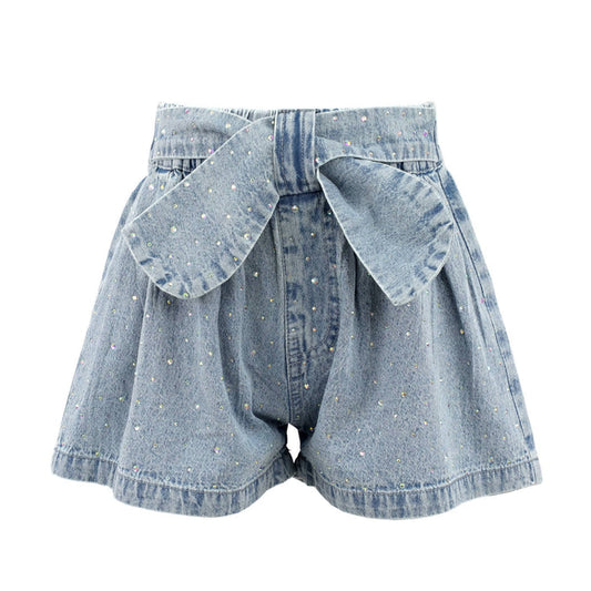 Sparkle Bow Denim Short/Lola & the Boys