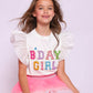 Birthday Girl Gem Ruffle Shirt/Lola & the Boys